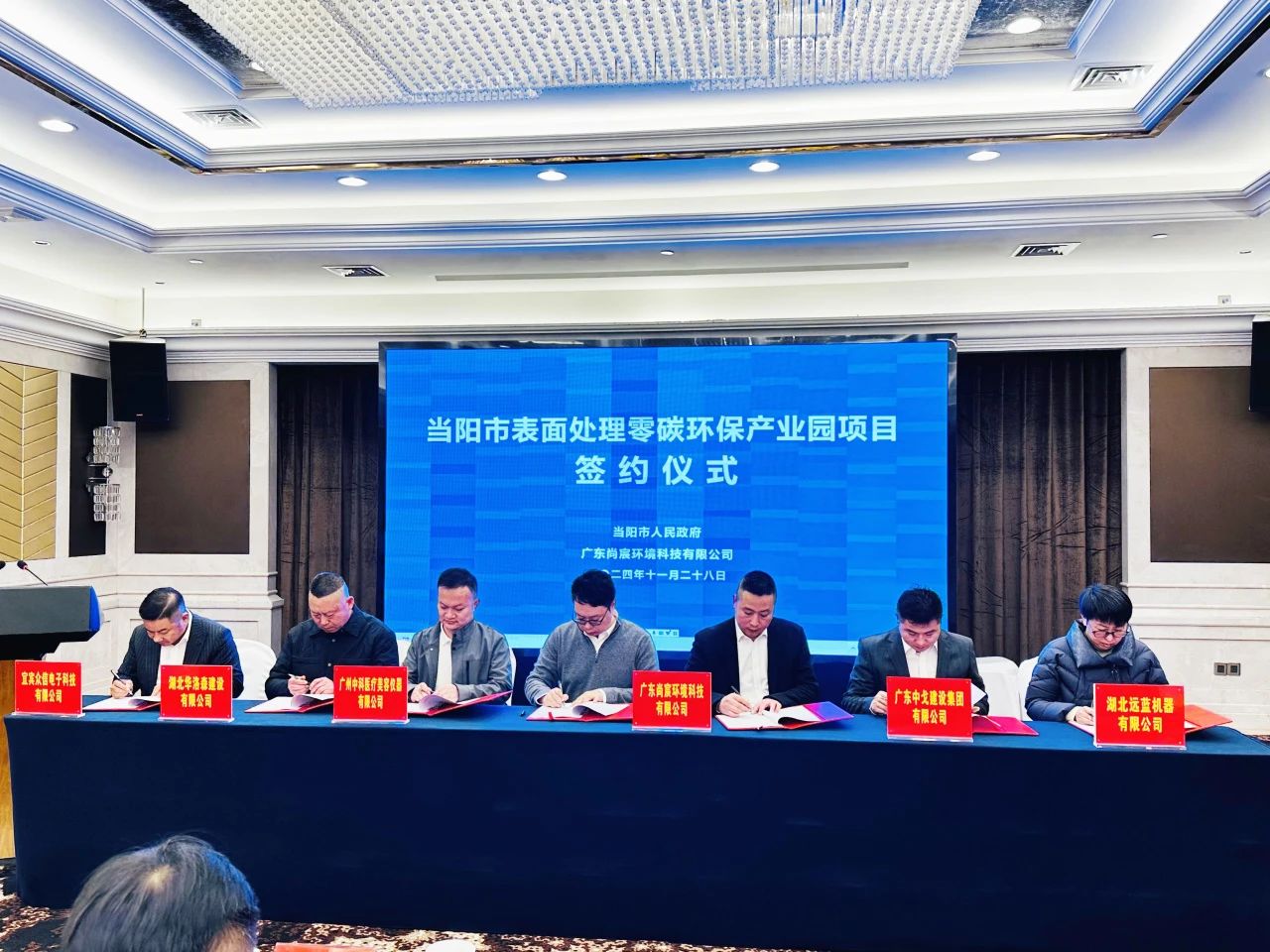 当阳表面处理零碳环保产业园项目企业签约仪式