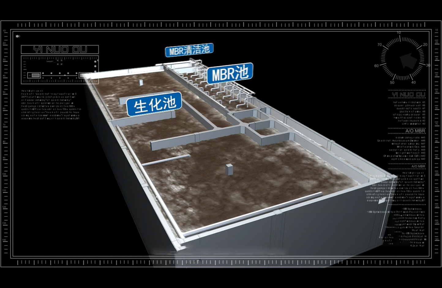 工业废水处理‑生物膜反应器(OSMMBR)系统